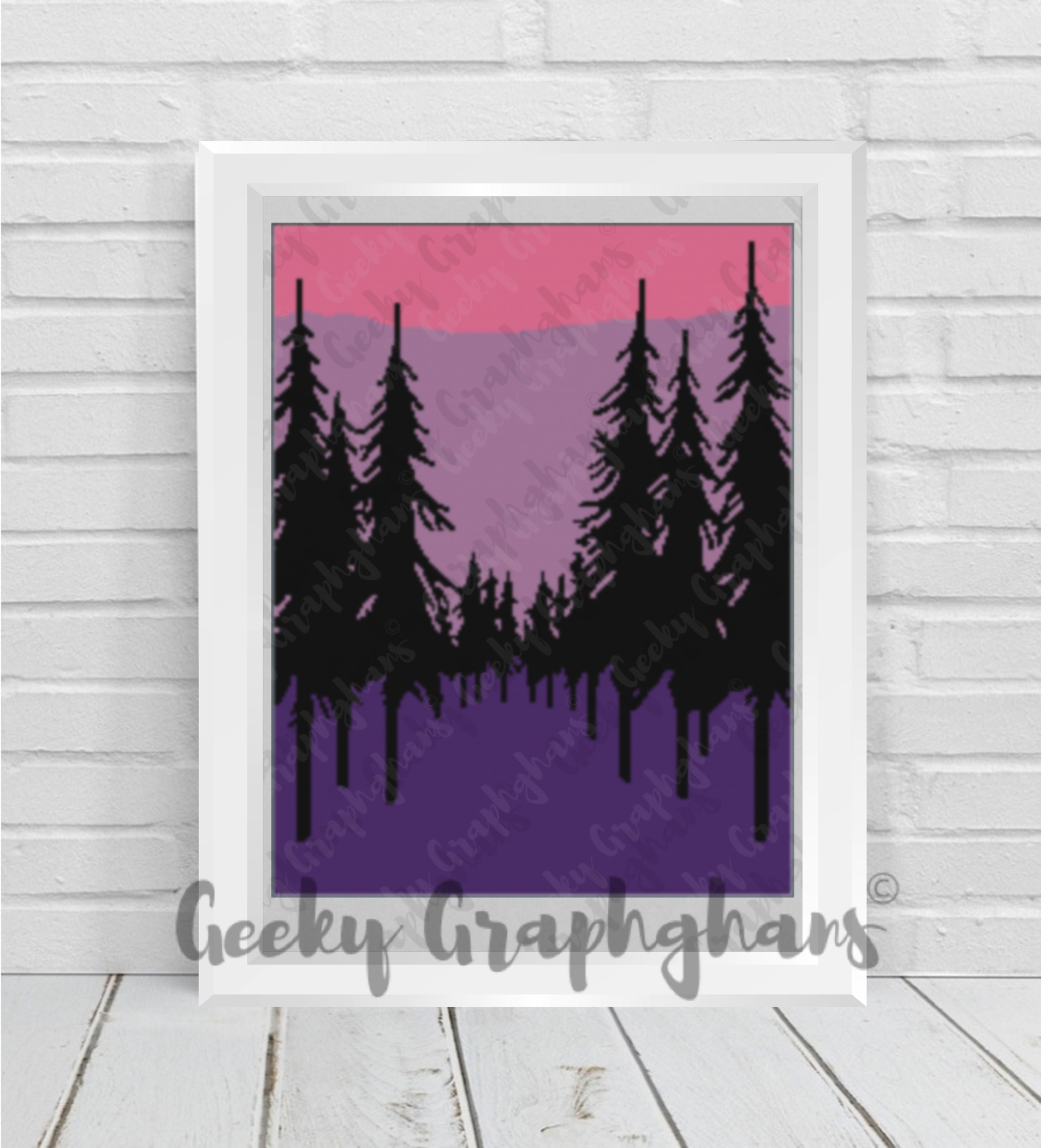 Midnight Forest Crochet Graphghan Pattern – Geeky Graphghans