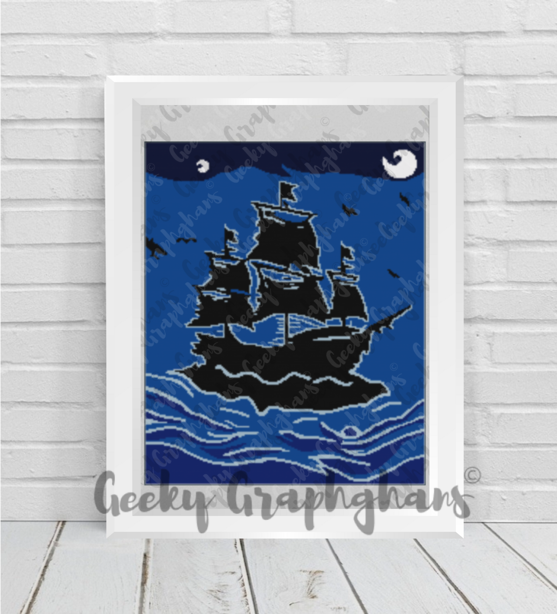 Ghost Ship Crochet Graphghan Pattern