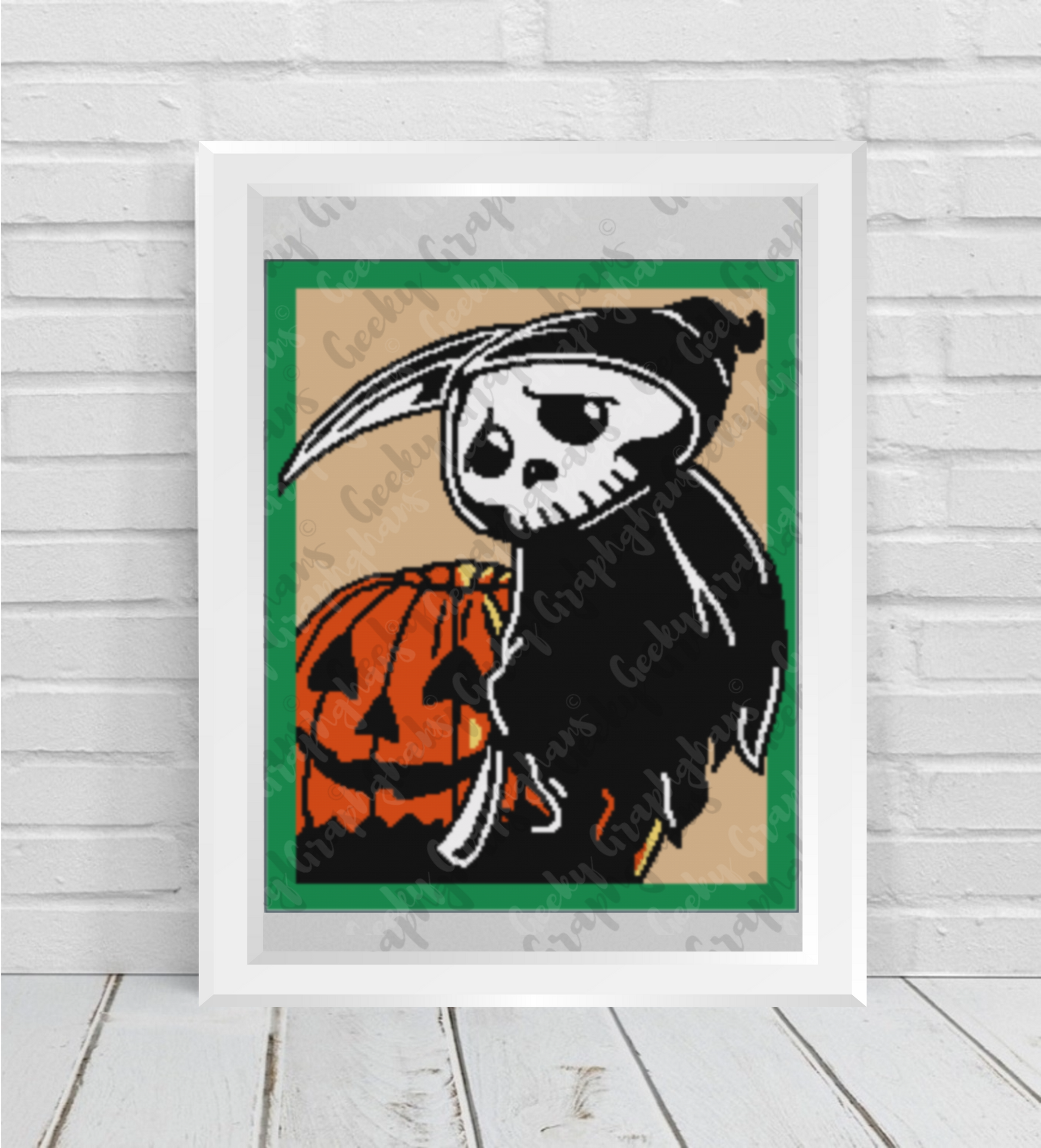 Halloween Grim Reaper Crochet GraphghanPattern