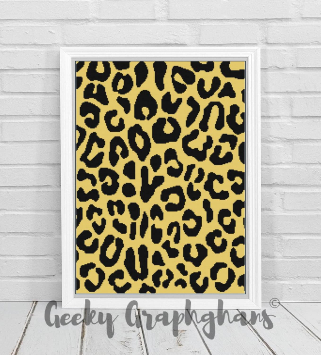 Leopard Print Crochet Graphghan Pattern – Geeky Graphghans