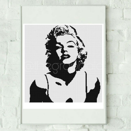 Marilyn Monroe Inspired Grapghan Crochet Pattern